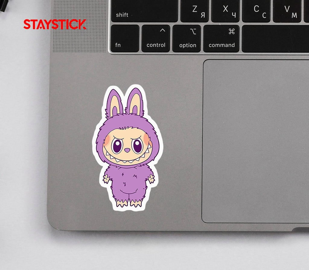 Cute Purple Monster Bunny Sticker Premium Vinyl Sticker