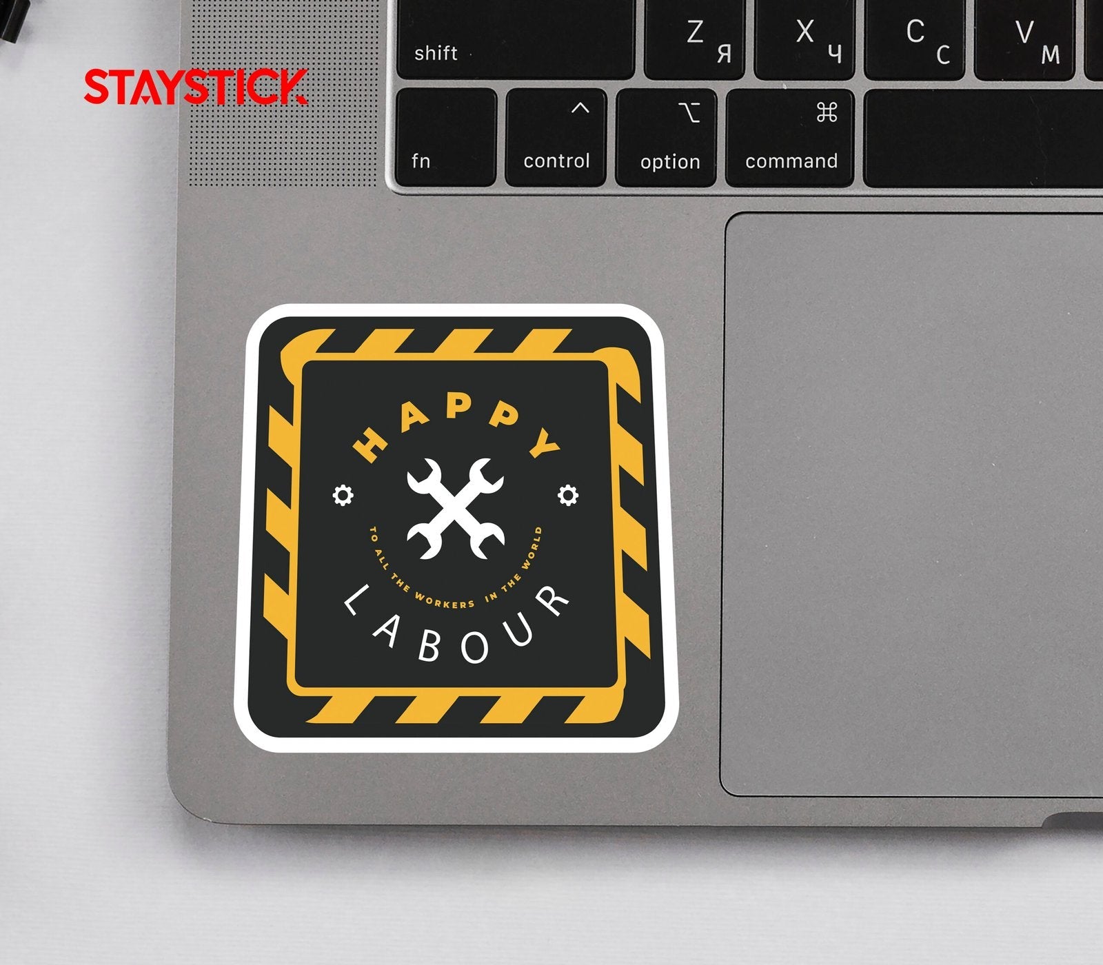 HAPPY LABOUR STICKER Premium Vinyl Sticker