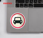 CAR TRAFFIC STICKER Premium Vinyl Sticker