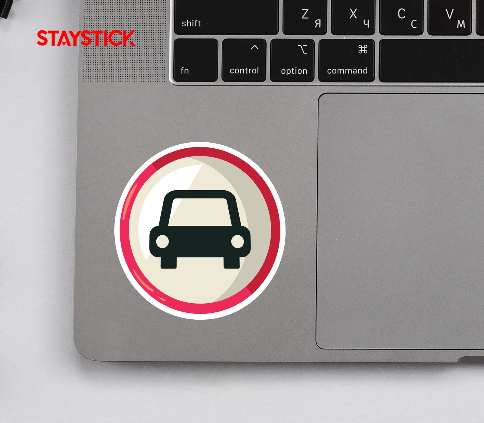 CAR TRAFFIC STICKER Premium Vinyl Sticker