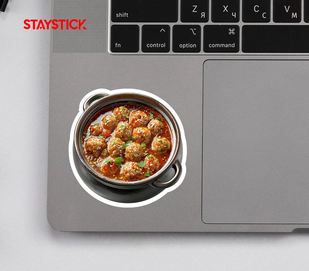 Sweet and Sour Meatballs Sticker Premium Vinyl Sticker