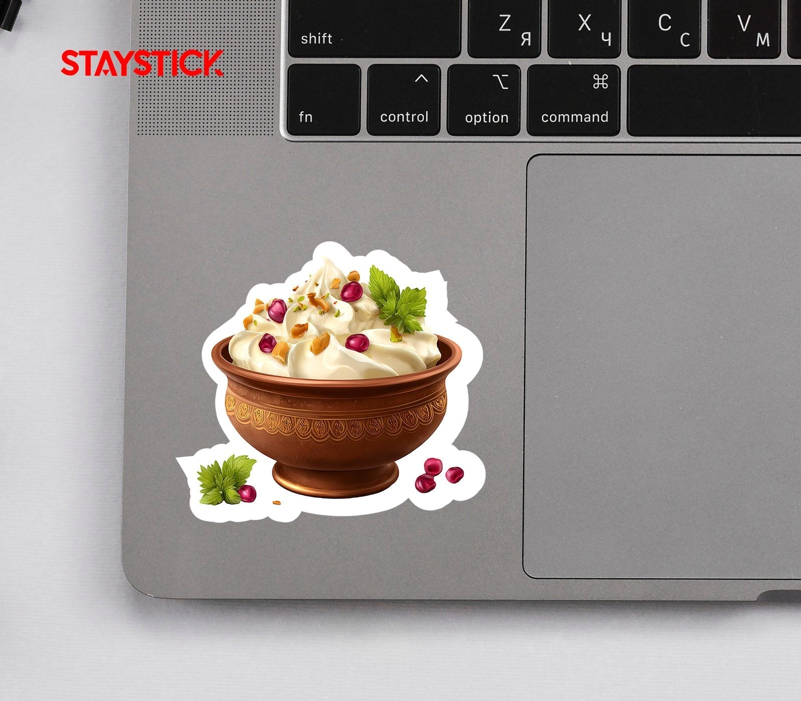 Whipped Cream Dessert Sticker Premium Vinyl Sticker