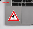 RISK FALLING STICKER Premium Vinyl Sticker