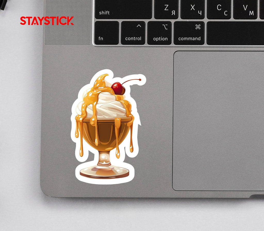 Caramel Sundae Sticker Premium Vinyl Sticker