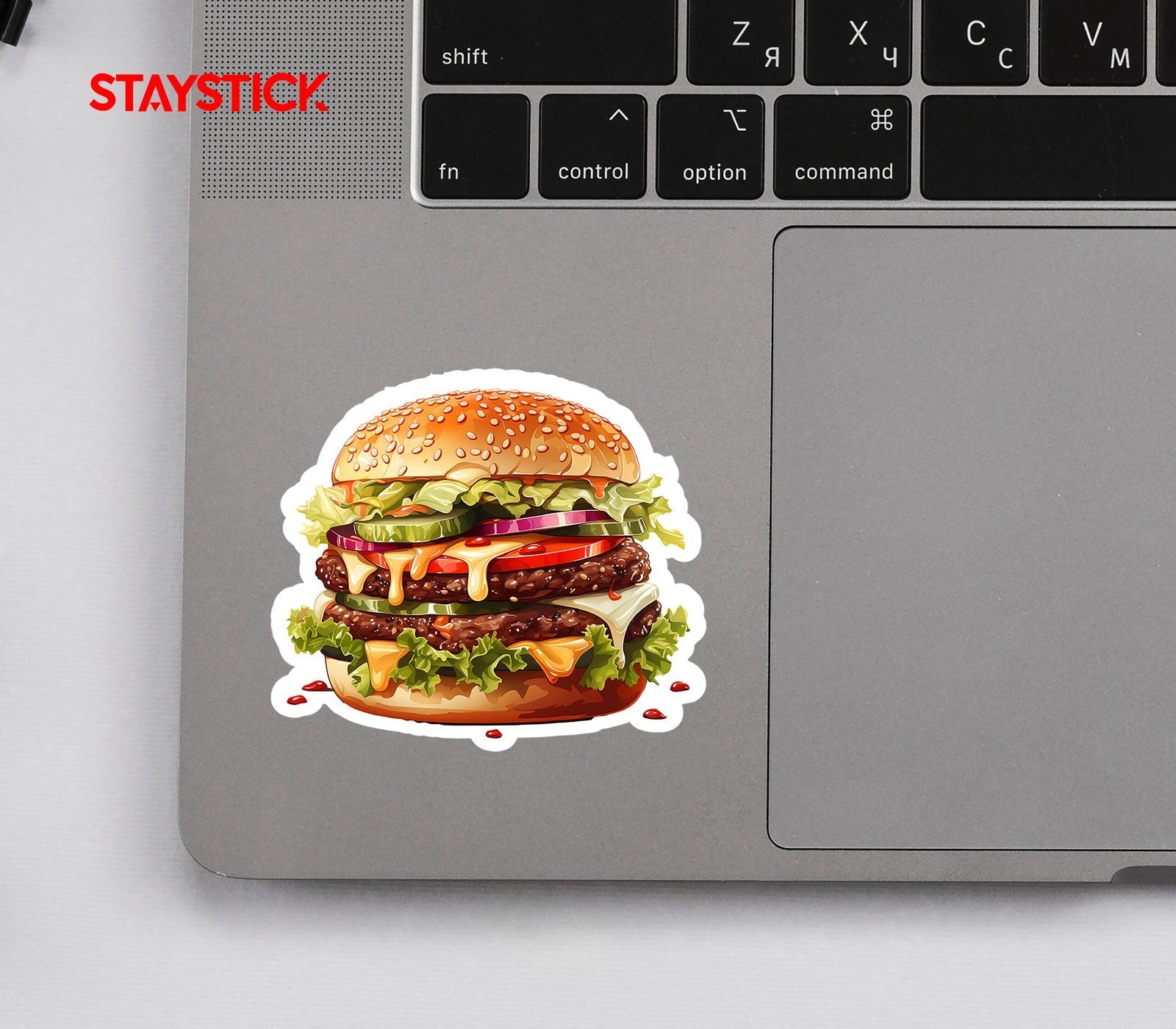 Double Cheeseburger Sticker Premium Vinyl Sticker