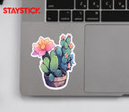 FLOWER POT STICKER Premium Vinyl Sticker