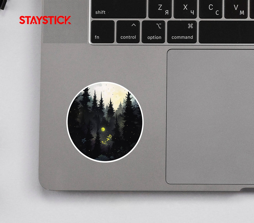 GLOWING MOON STICKER Premium Vinyl Sticker