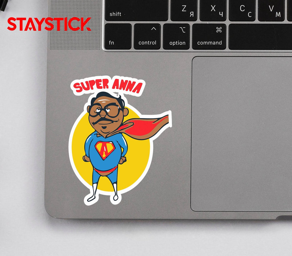 SUPER ANNA FUNNY CARTOON STICKER Premium Vinyl Sticker