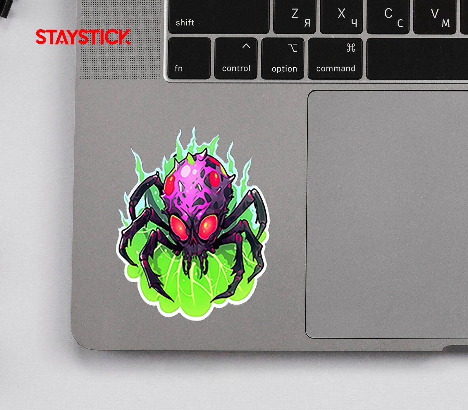 SPIDER SKULL STICKER Premium Vinyl Sticker