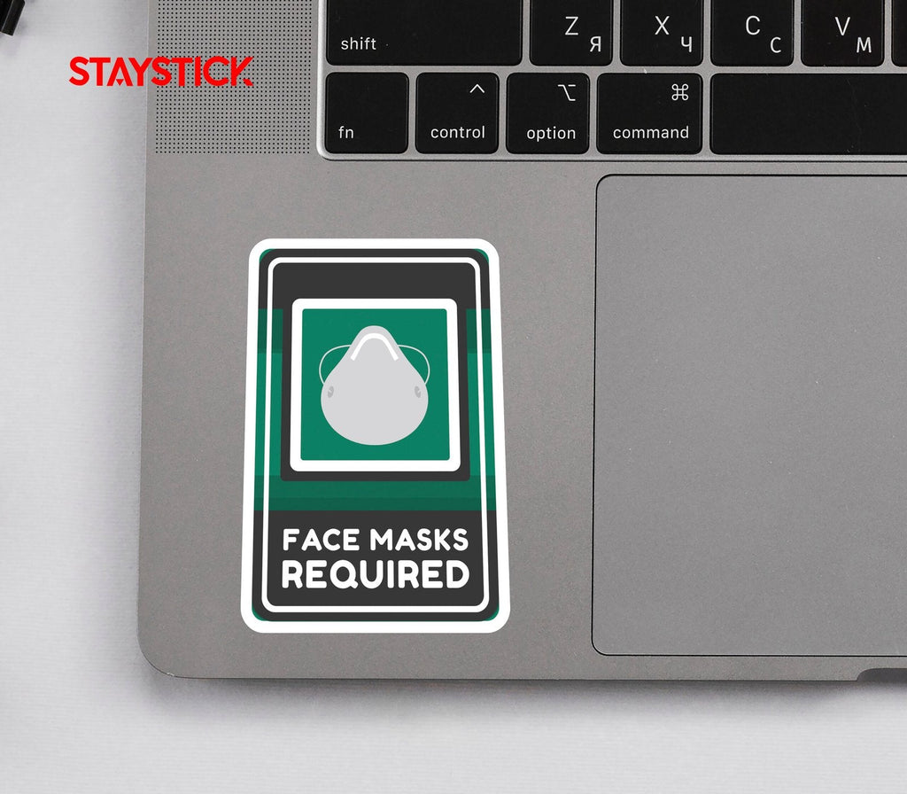 FACE MASK STICKER Safety Sticker