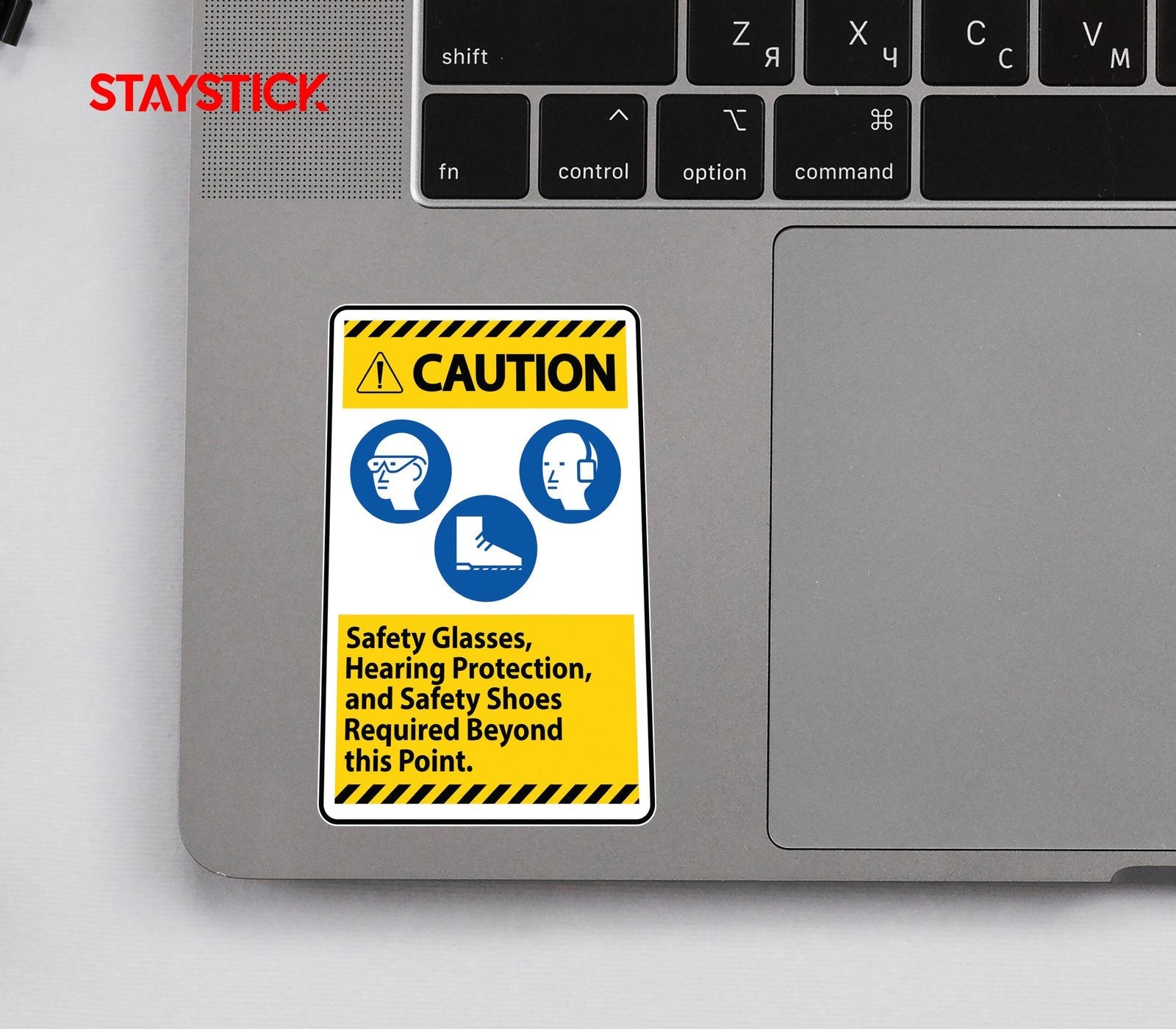 CAUTION SIGN STICKER Premium Vinyl Sticker