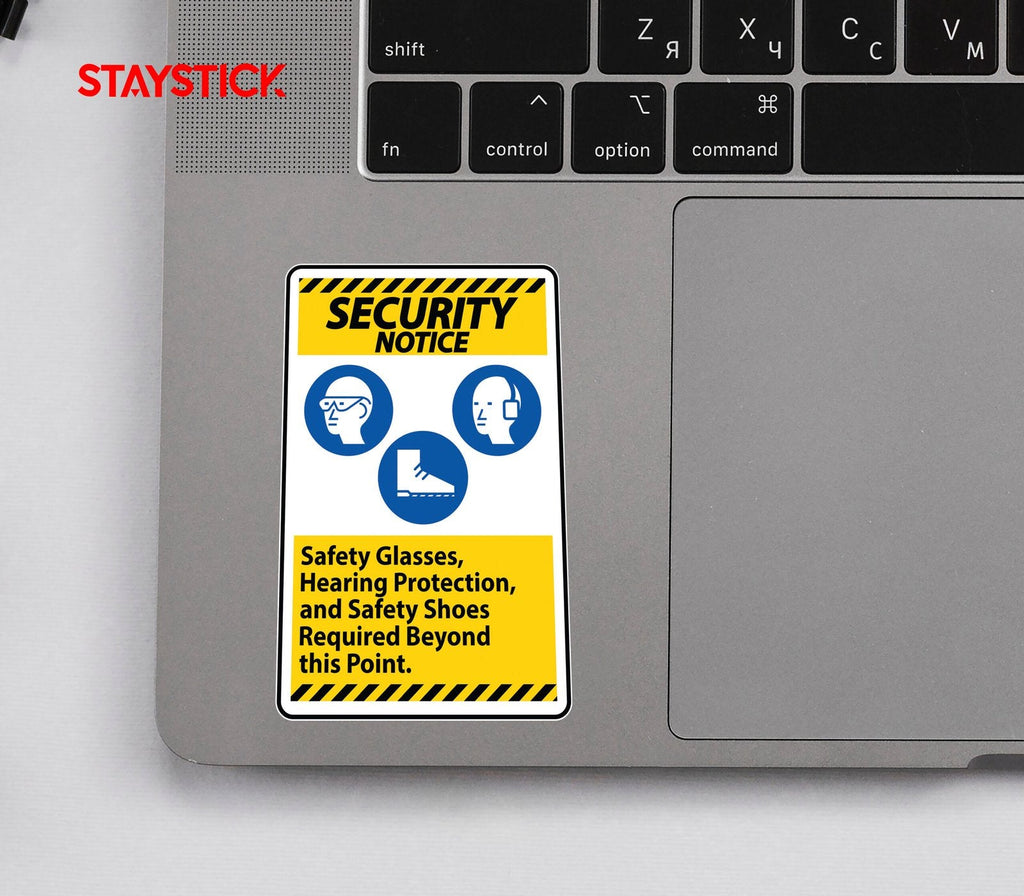 SECURITY SIGN STICKER Premium Vinyl Sticker