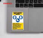 SECURITY SIGN STICKER Premium Vinyl Sticker