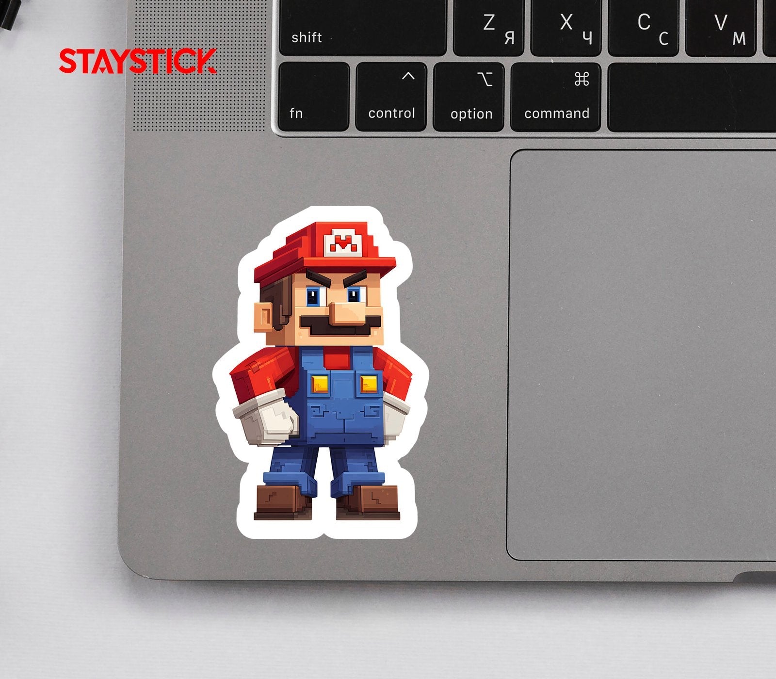 Minecraft Mario Sticker Premium Vinyl Sticker