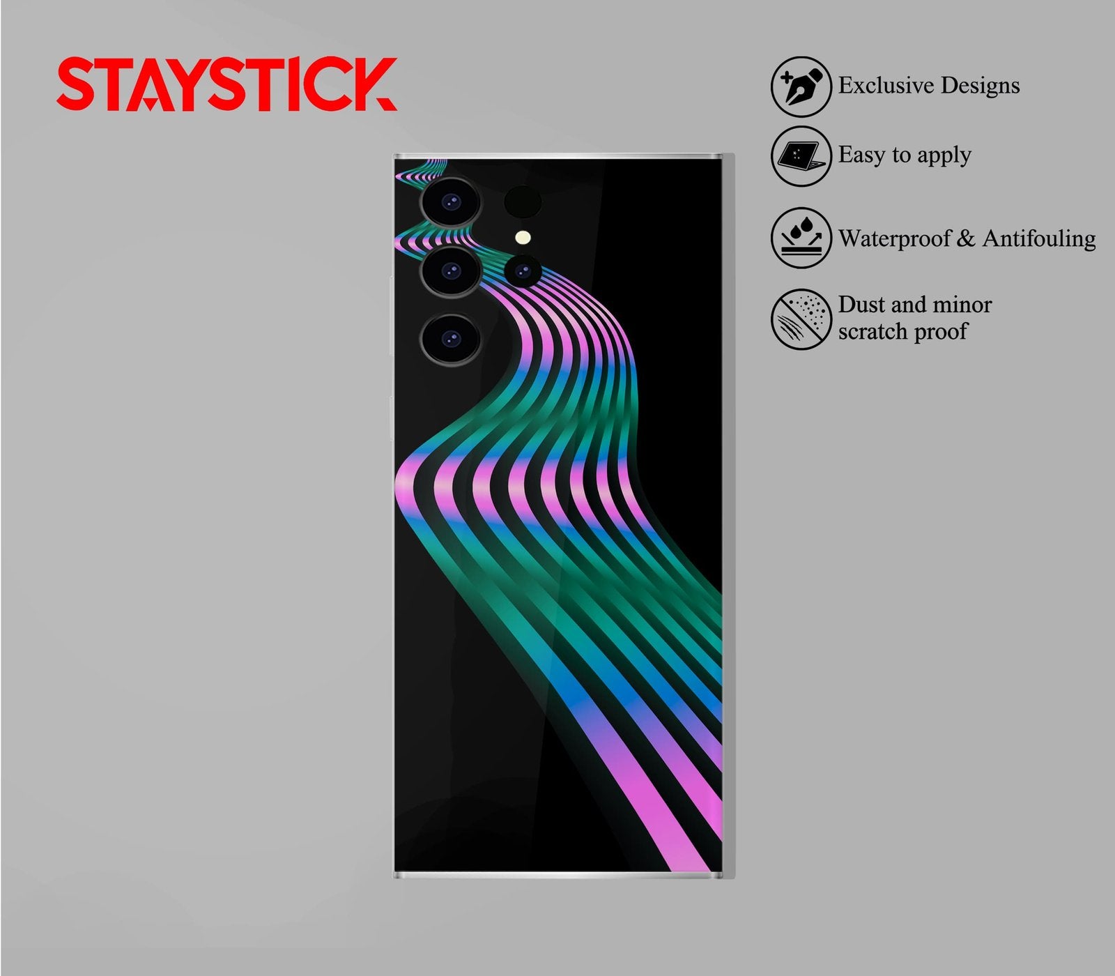 Neon Wave Mobile Skin