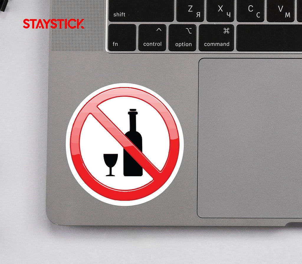 NO ALCOHOL STICKER Premium Vinyl Sticker