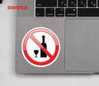 NO ALCOHOL STICKER Premium Vinyl Sticker