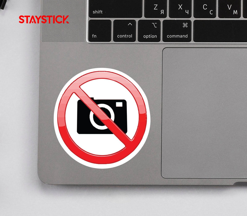 NO PHOTOGRAPHY STICKER Premium Vinyl Sticker