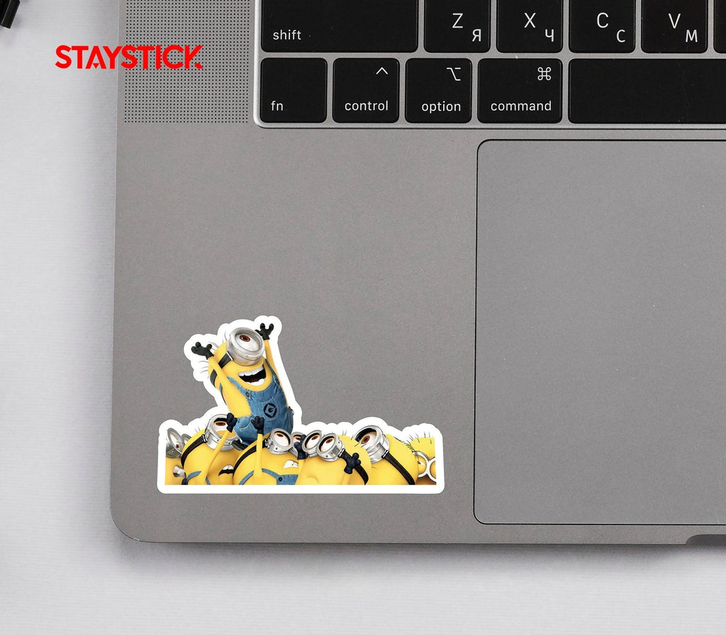 Excited Minions Group Sticker Premium Vinyl Sticker