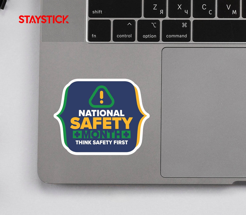 SAFETY MONTH STICKER Premium Vinyl Sticker