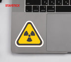 RADIATION WARNING STICKER Premium Vinyl Sticker