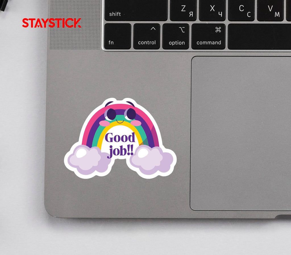 Good Job Rainbow Sticker Premium Vinyl Sticker