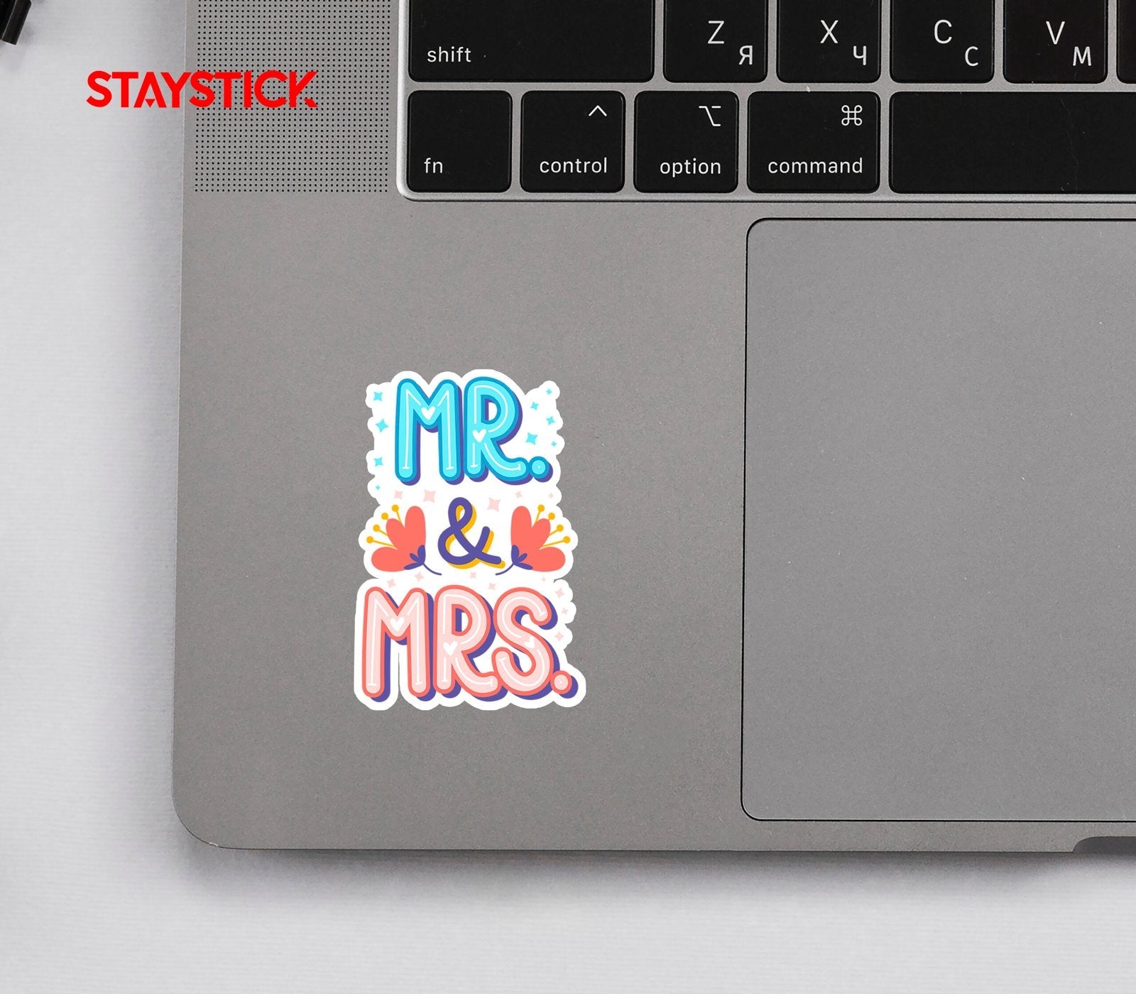 MR & MRS STICKER Premium Vinyl Sticker
