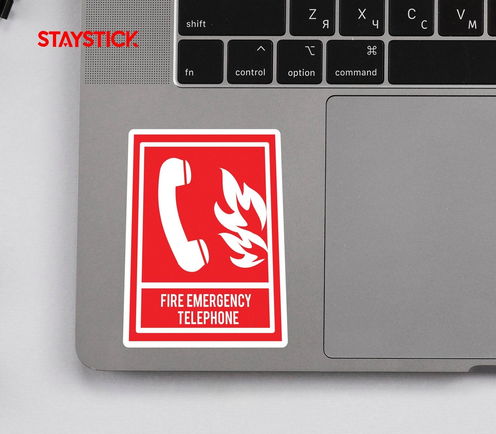 EMERGENCY PHONE STICKER Premium Vinyl Sticker