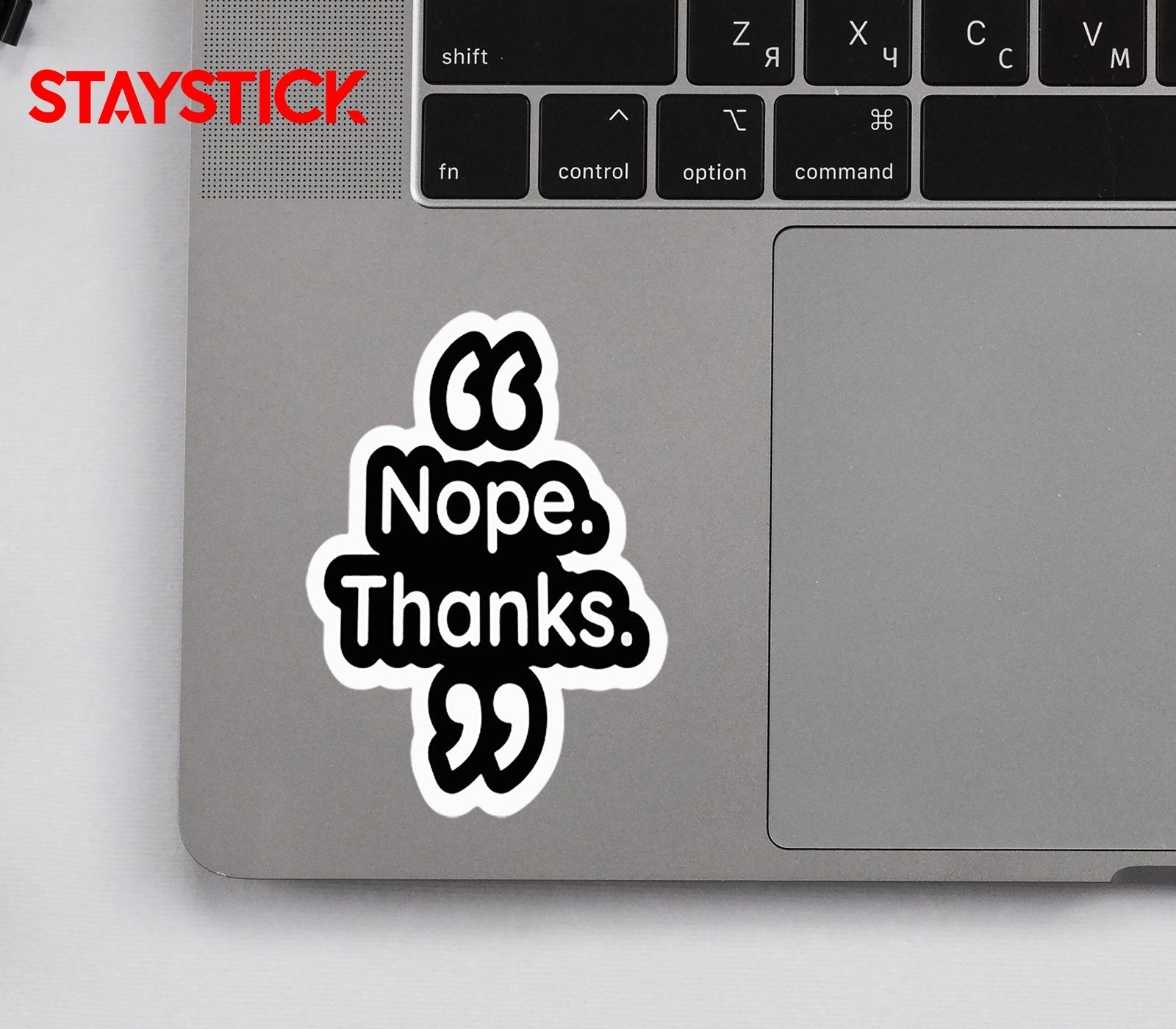 THANKS STICKER Premium Vinyl Sticker