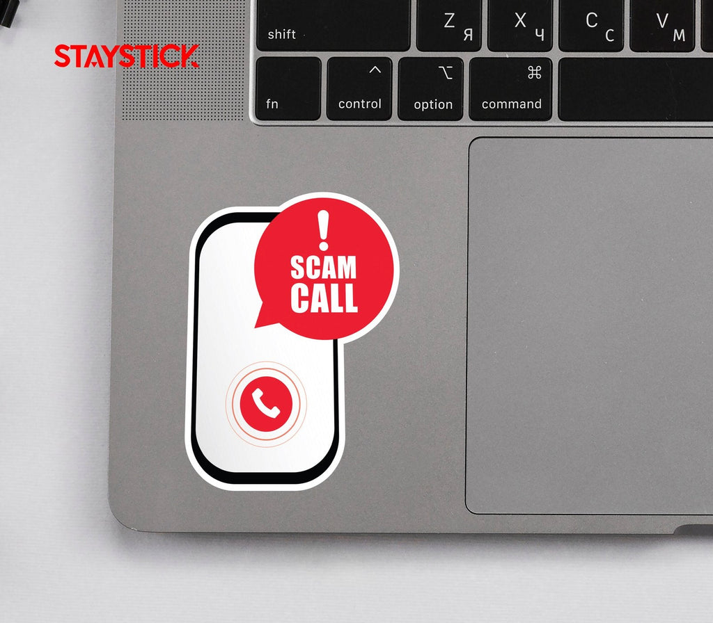 SCAM CALL STICKER Premium Vinyl Sticker