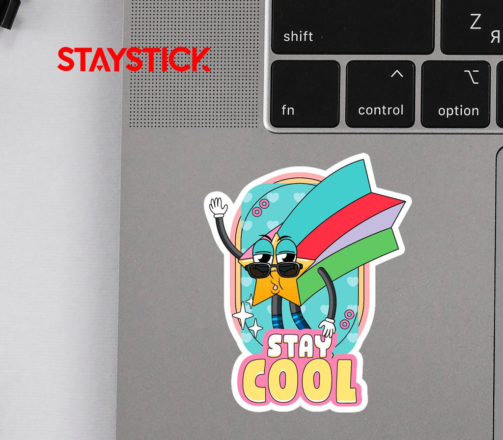 STAY COOL STICKER Metalized Sticker