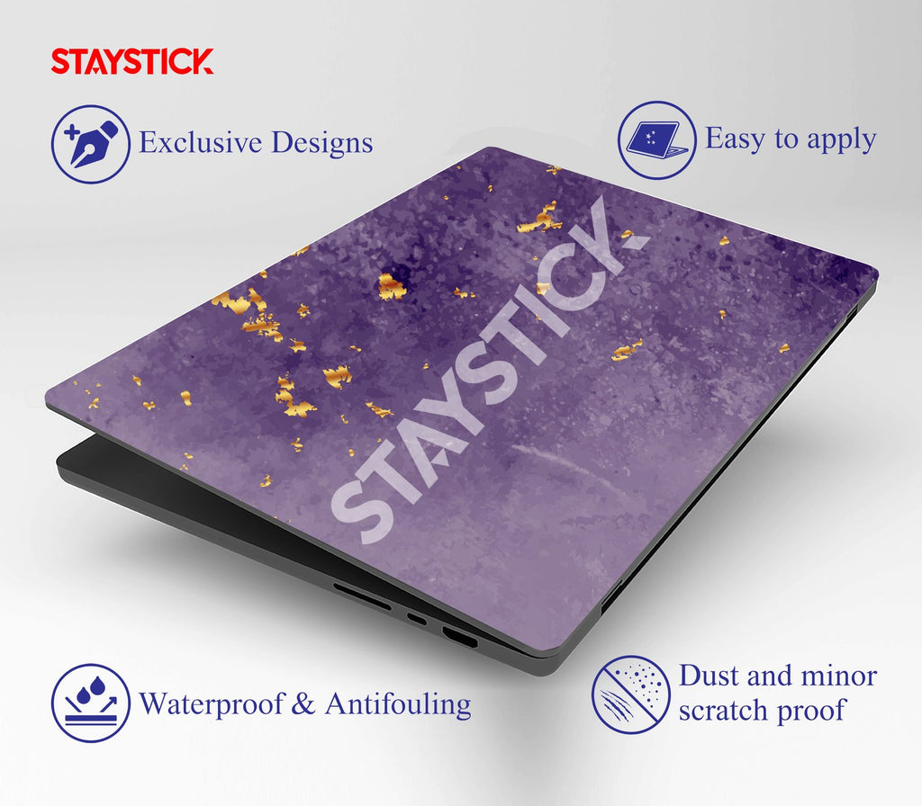 PURPLE GRAPHICAL LAPTOP STICKER