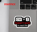 CTRL Z STICKER Premium Vinyl Sticker