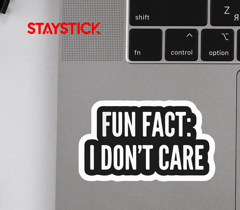 I DON'T CARE STICKER Premium Vinyl Sticker