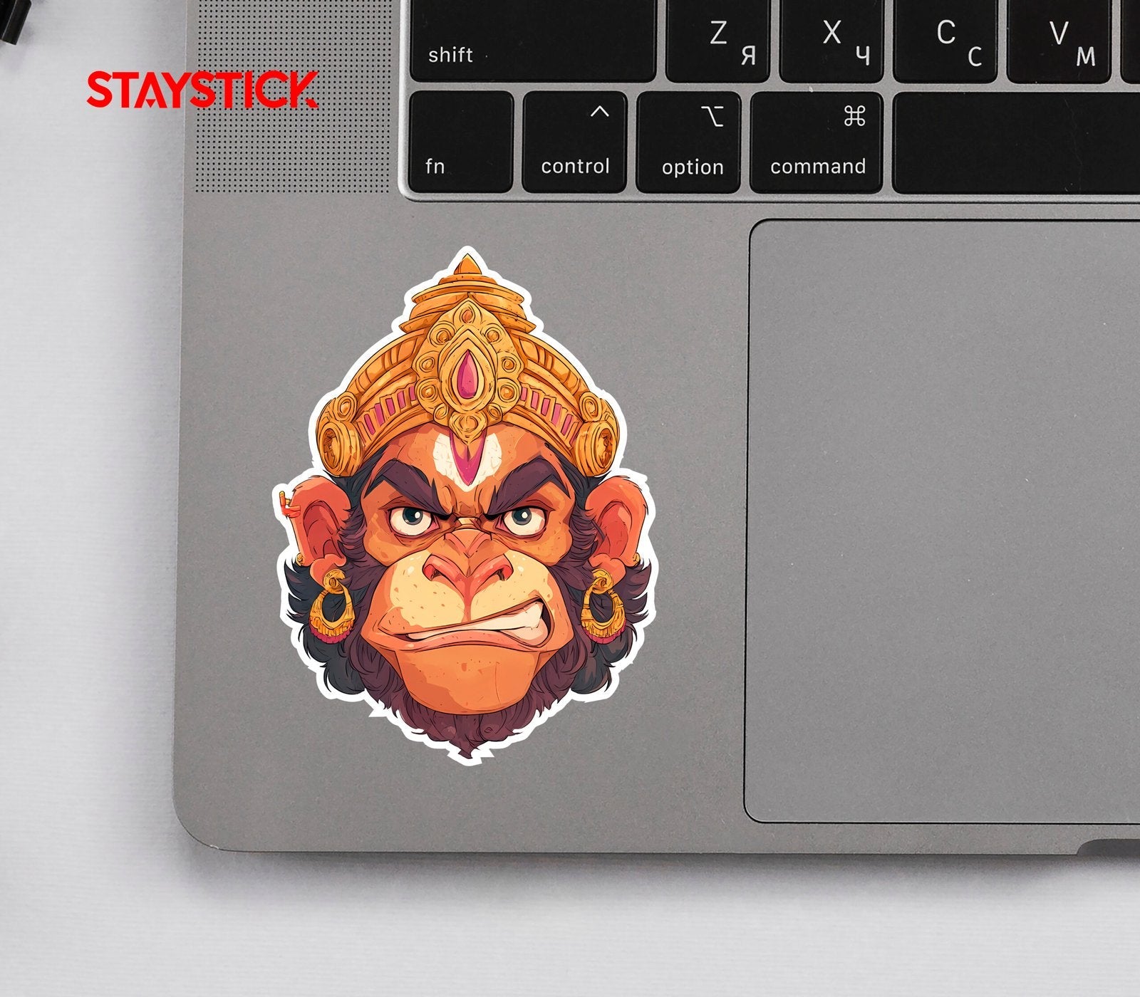 Hanuman Face Sticker Premium Vinyl Sticker