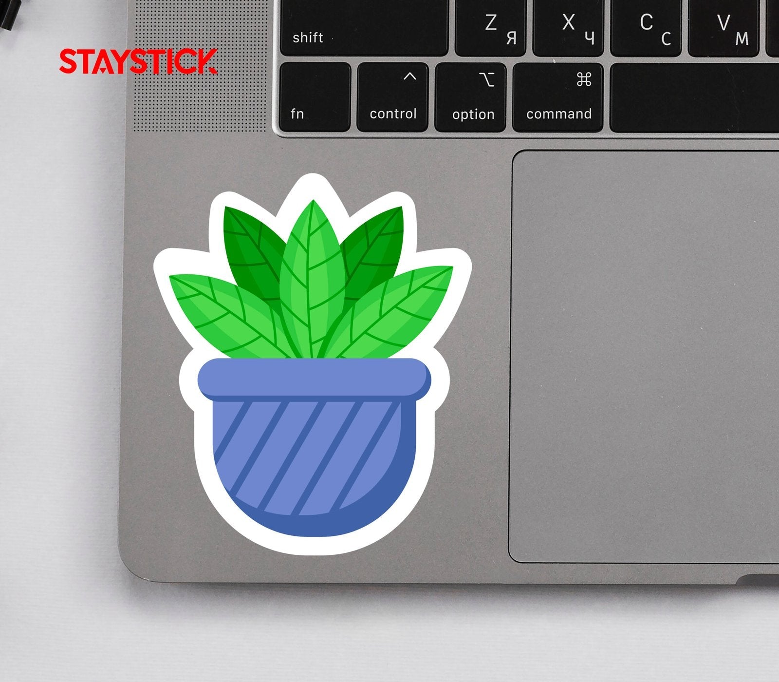 FLOWER POT STICKER Premium Vinyl Sticker