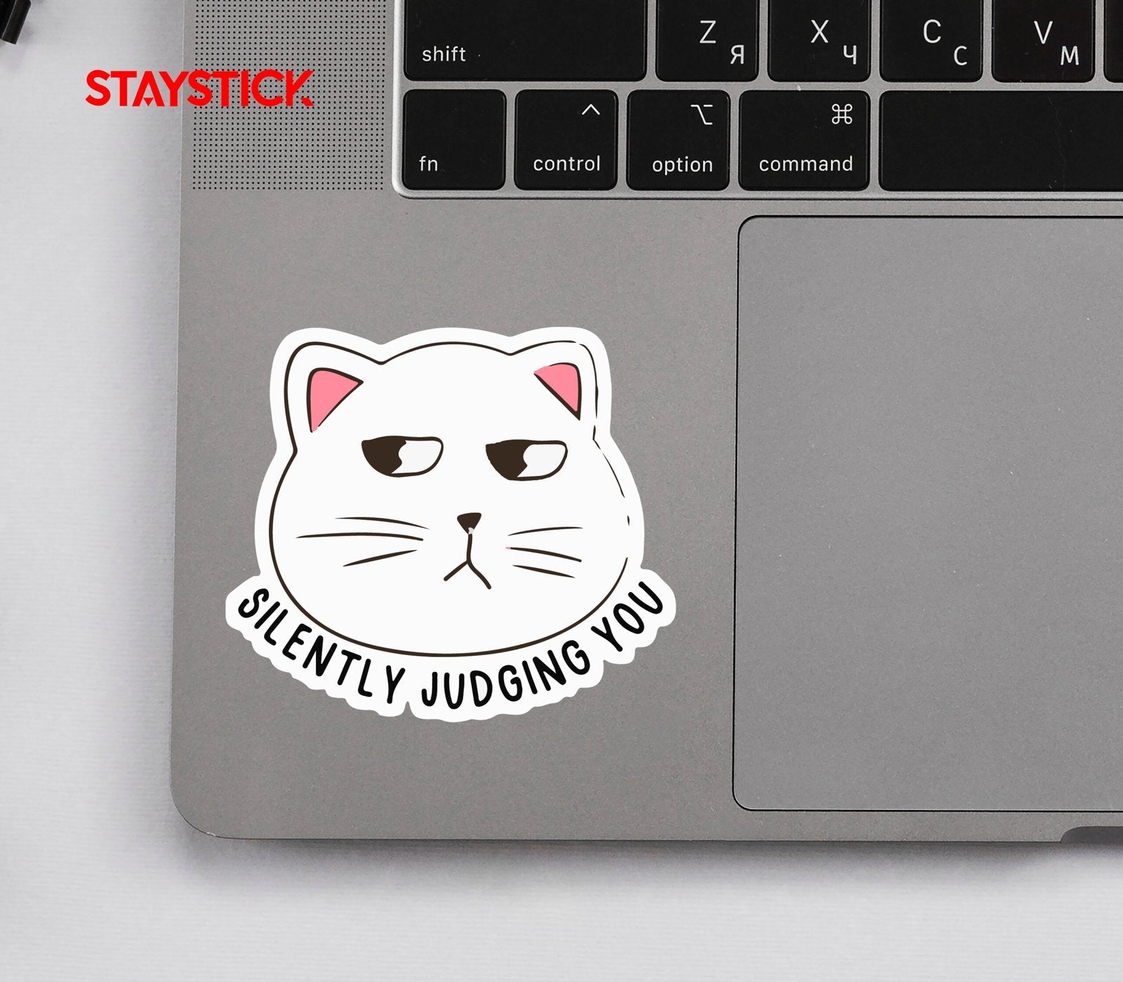 CAT FACE STICKER Premium Vinyl Sticker