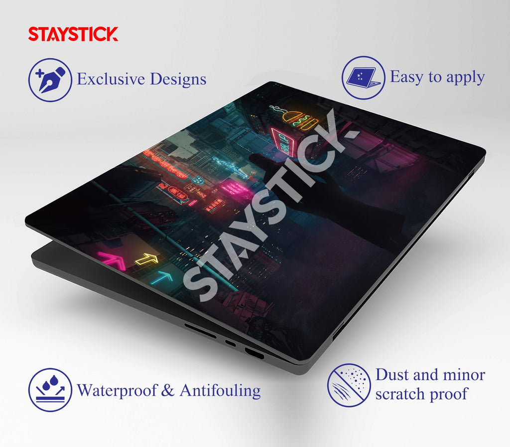 GRAPHICAL CITY DESIGN Laptop Skin