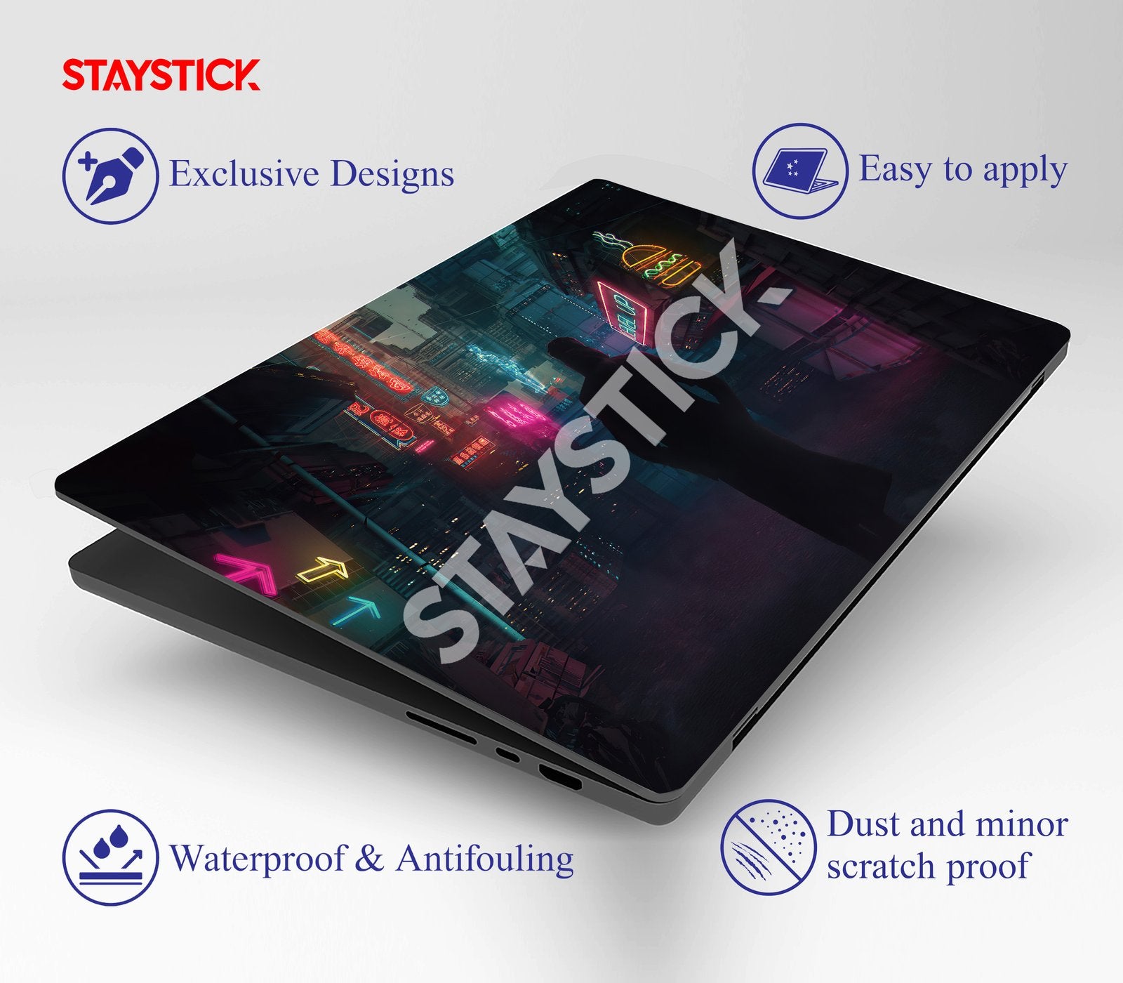 GRAPHICAL CITY DESIGN Laptop Skin