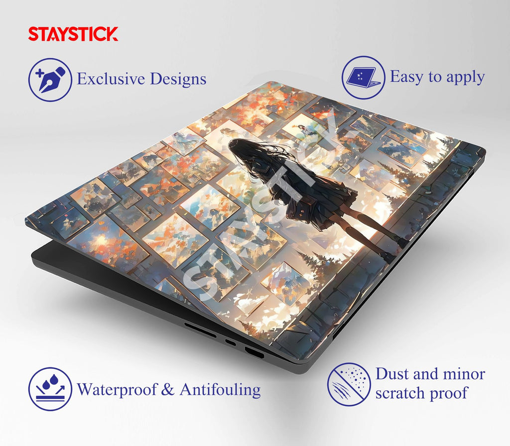 ANIME GIRL SKIN LAPTOP STICKER