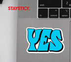 YES STICKER Metalized Sticker