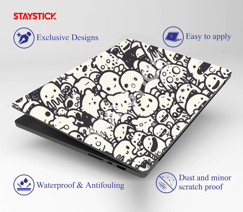 FUNNY CARTOON SKIN LAPTOP STICKER