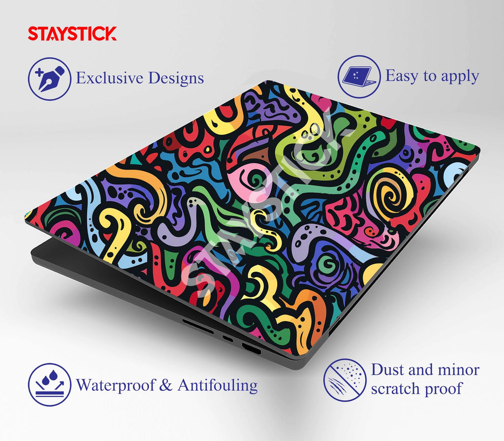 SNAKY DESIGNED SKIN LAPTOP STICKER