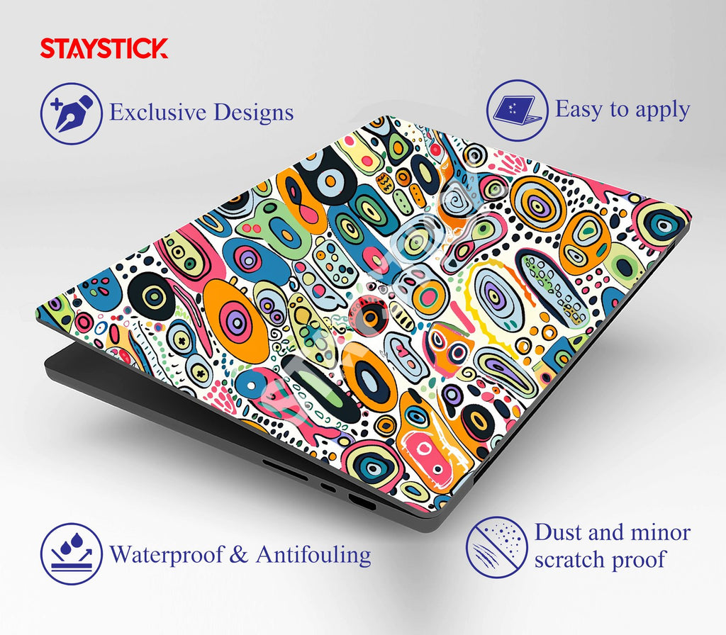 GRAPHICAL DESIGNED SKIN LAPTOP STICKER