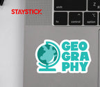 GEOGRAPHY STICKER Premium Vinyl Sticker
