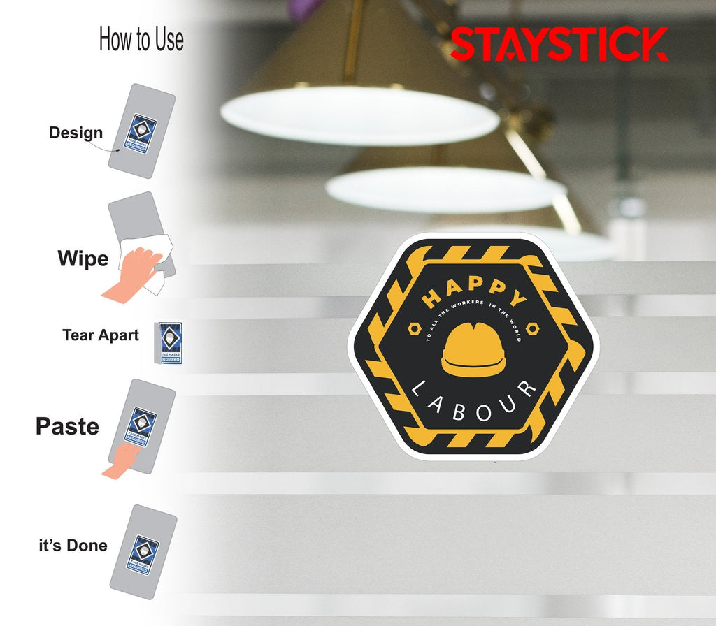 STYLISH LABOUR STICKER Premium Vinyl Sticker