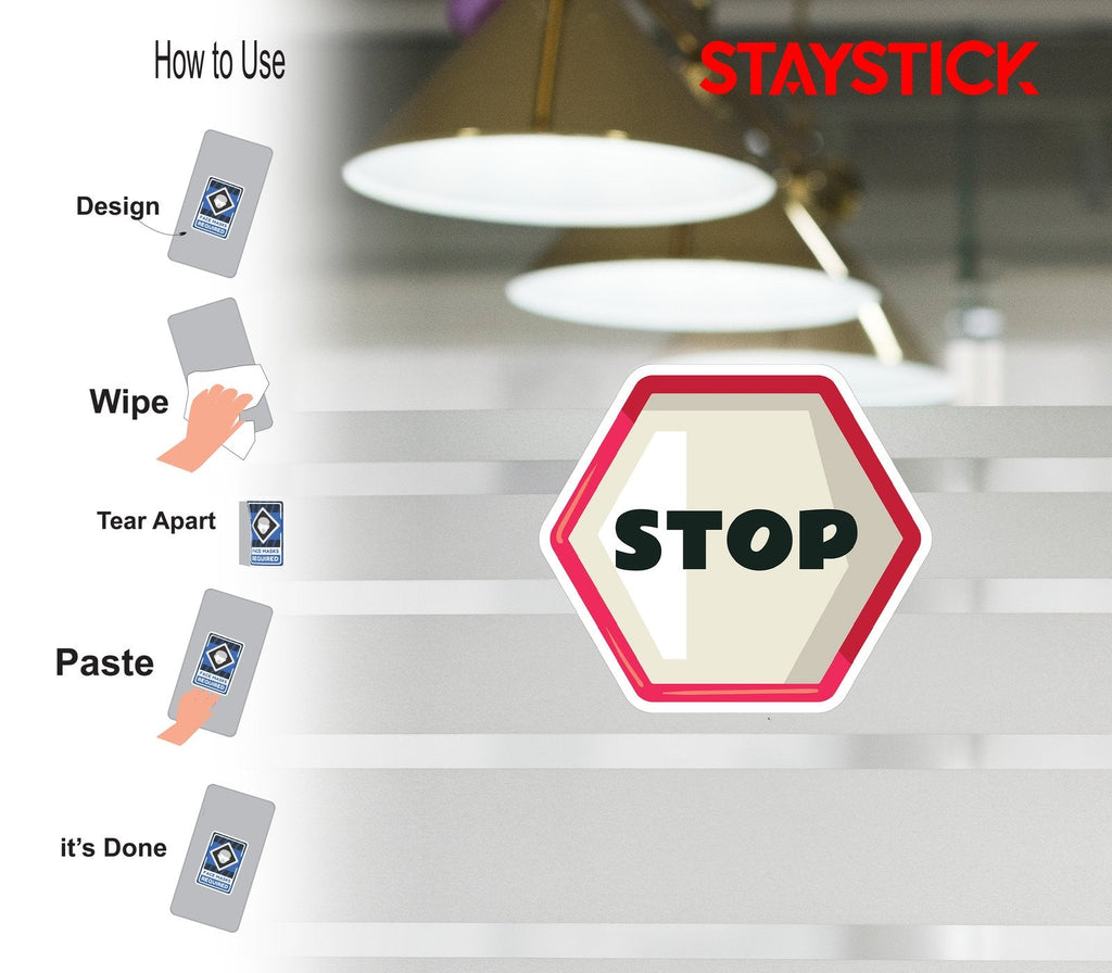 STOP STICKER Safety Sticker