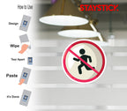 NO RUNNING STICKER Premium Vinyl Sticker