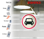CAR TRAFFIC STICKER Premium Vinyl Sticker