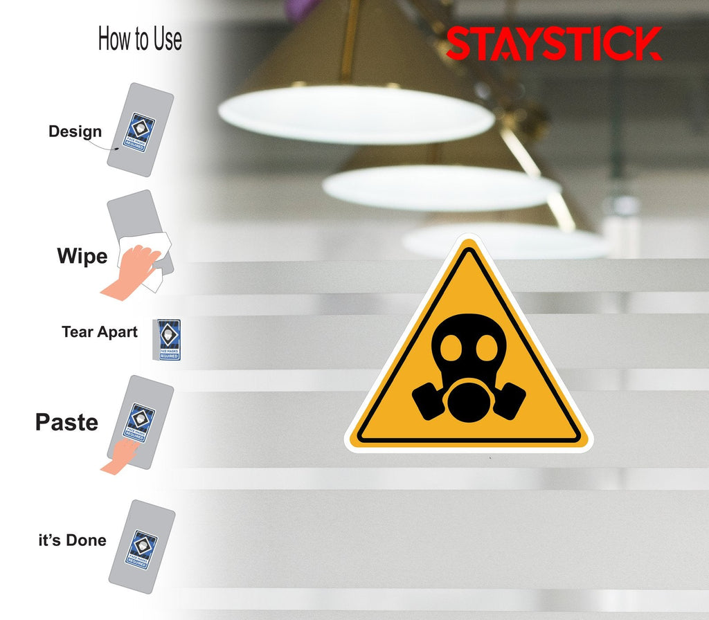 GAS MASK STICKER Premium Vinyl Sticker